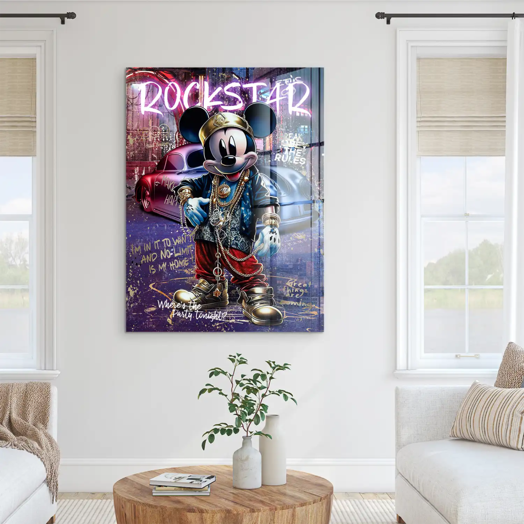 Micky Rockstar Acrylglas Bild INGALERIE