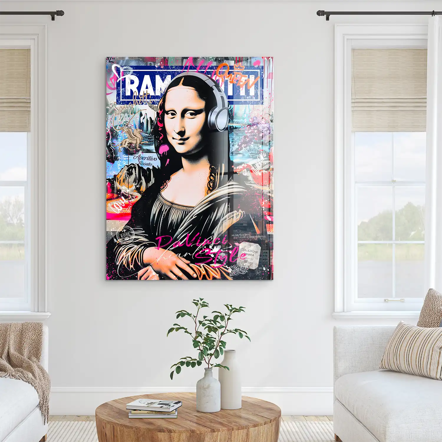 Mona Lisa Pop Art Acrylglas Bild INGALERIE