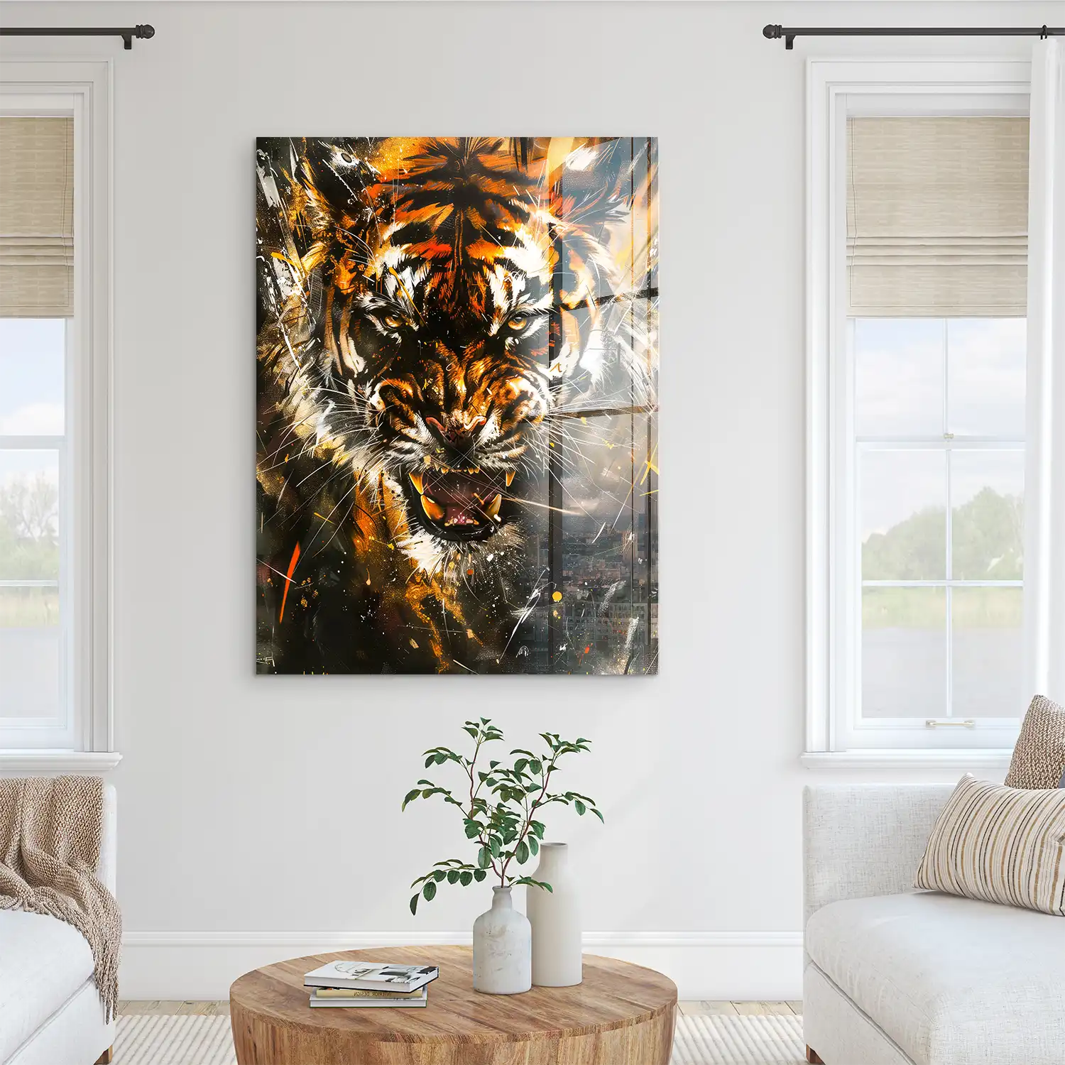 Tiger Abstrakt Acrylglas Bild INGALERIE