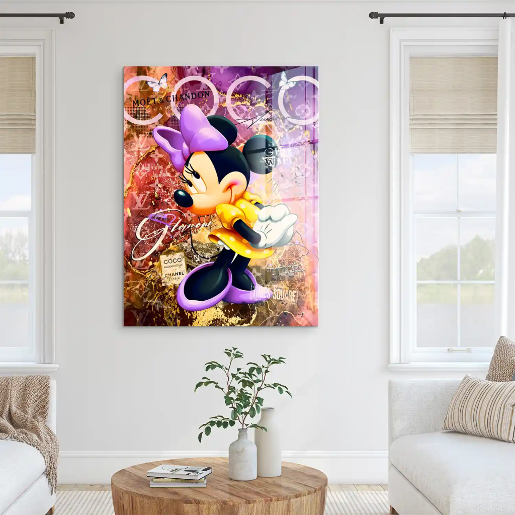 Minnie Maus Coco Pop Art Acrylglas Bild INGALERIE