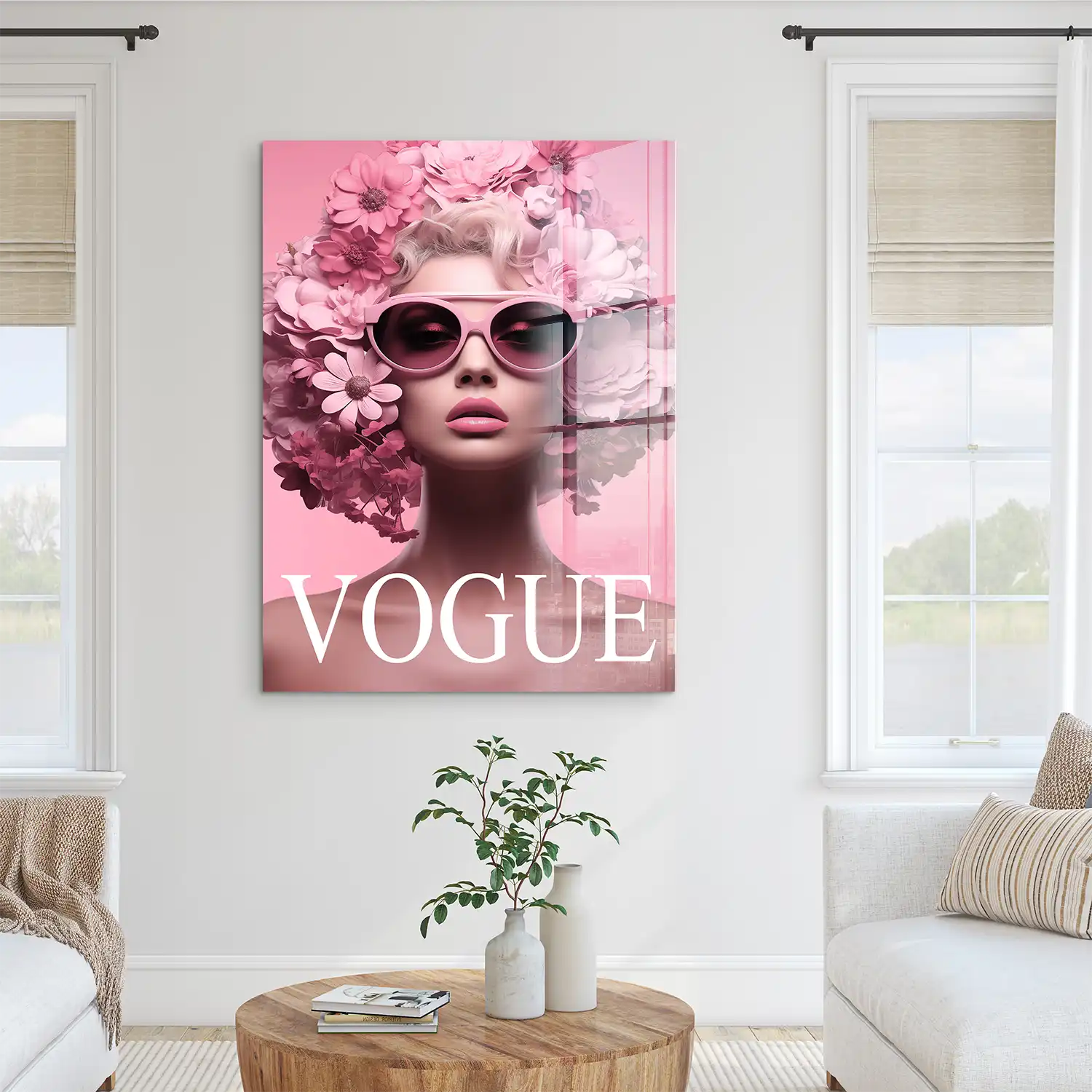 Pink Vogue Acrylglas Bild INGALERIE