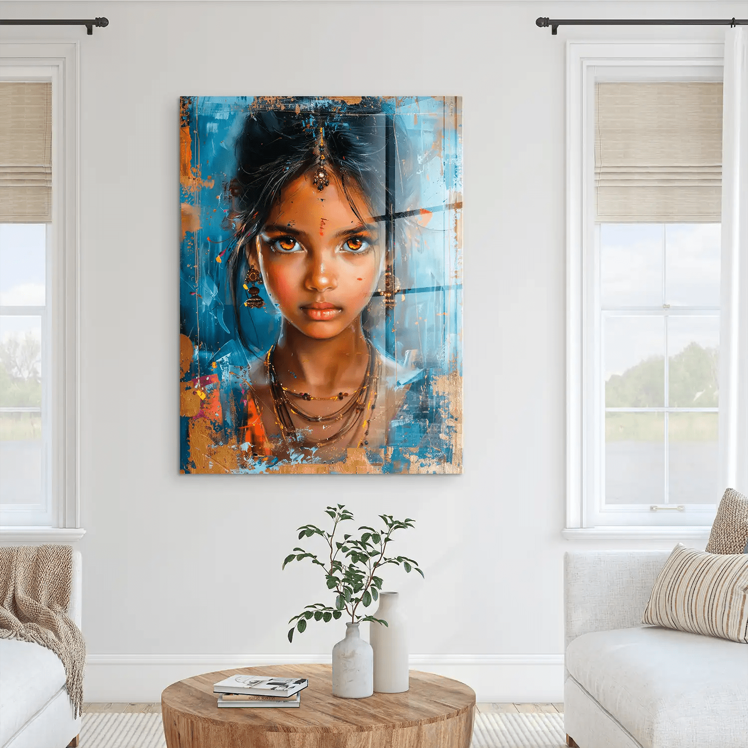 Indian Girl Acrylglas Bild INGALERIE