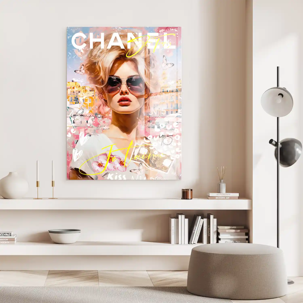 Pop Art Bardot JeTaime Acrylglas Bild INGALERIE