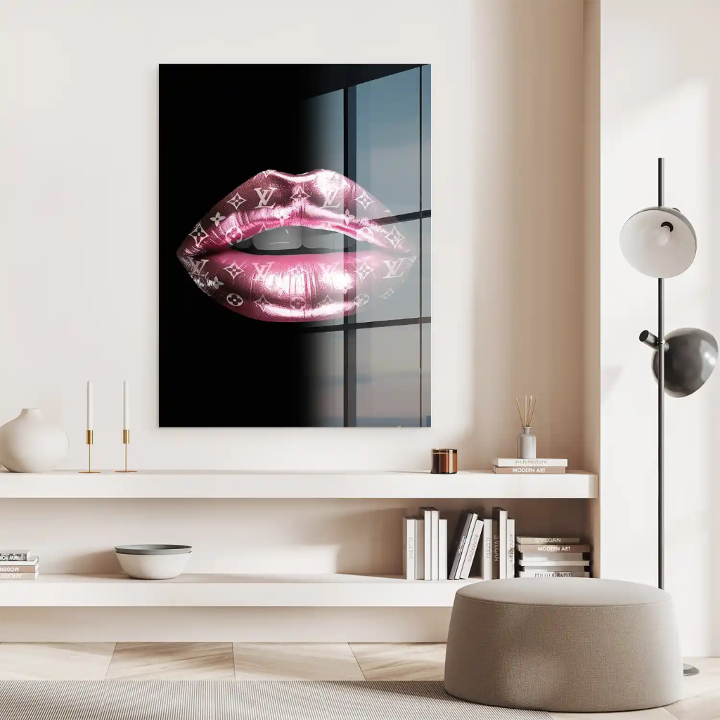 Vuitton Metallic Lips Acrylglas Bild INGALERIE