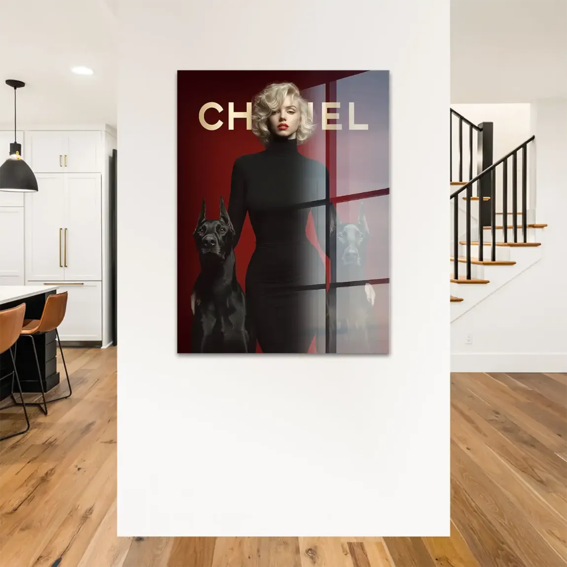 Marilyn Red Coco Acrylglasbild