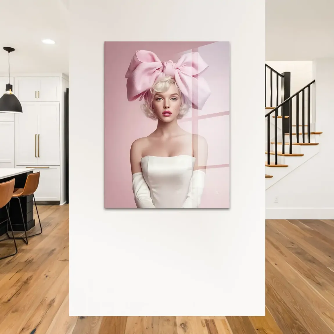 Marilyn Monroe Rosé Acrylglasbild