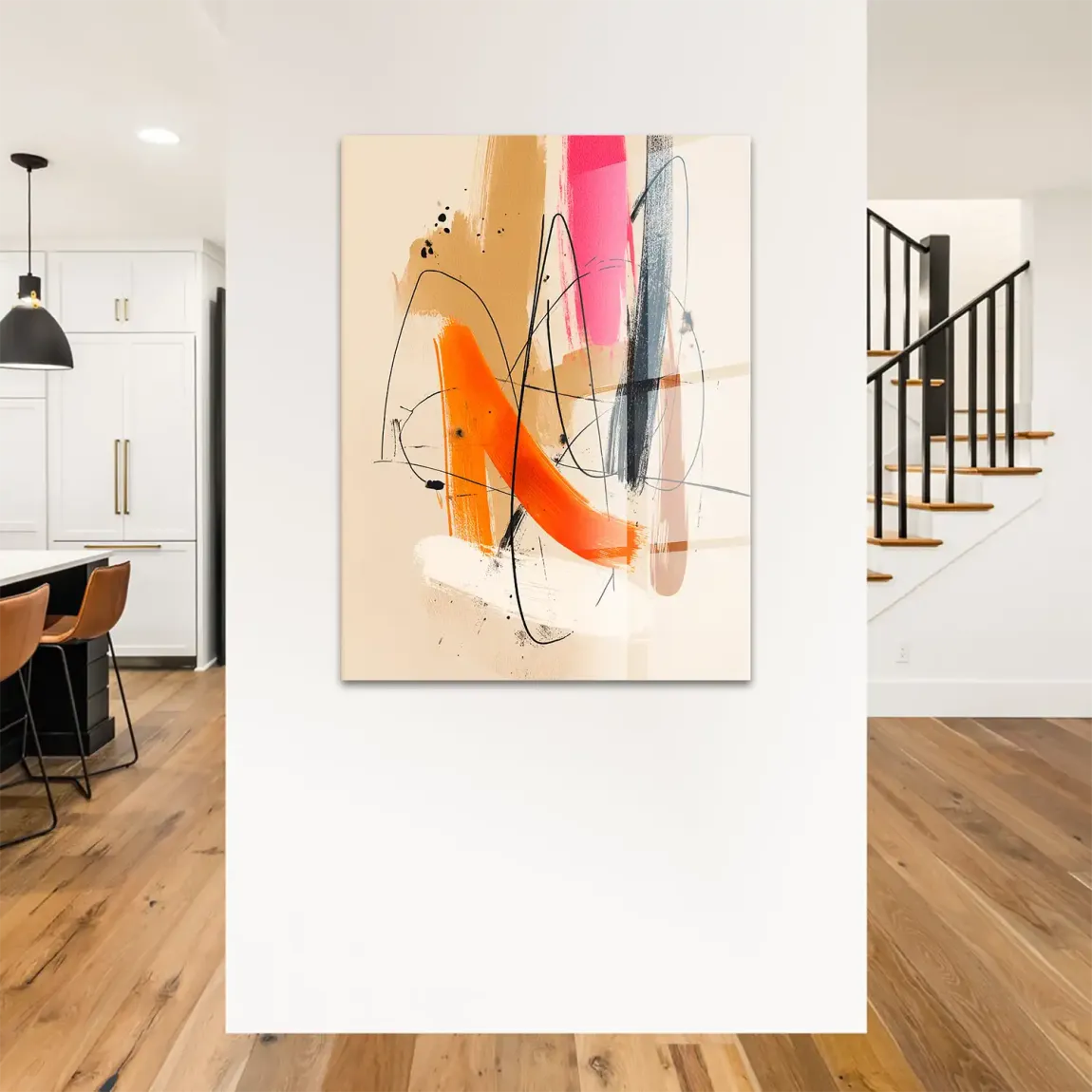 Freie Dynamik Abstrakt Acrylglasbild