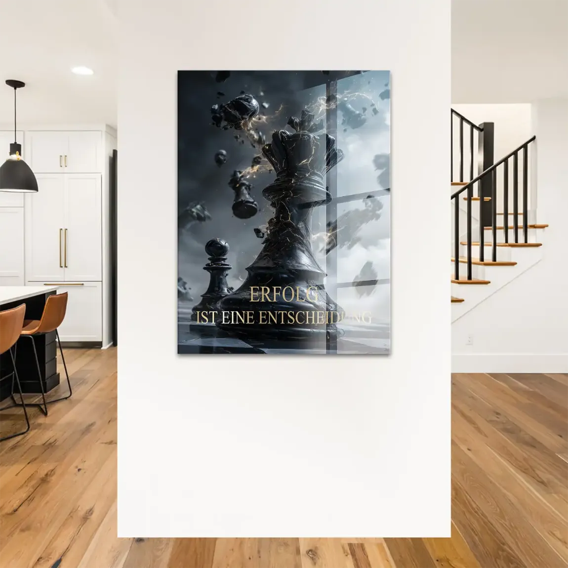 Schwarze Entscheidung Acrylglasbild