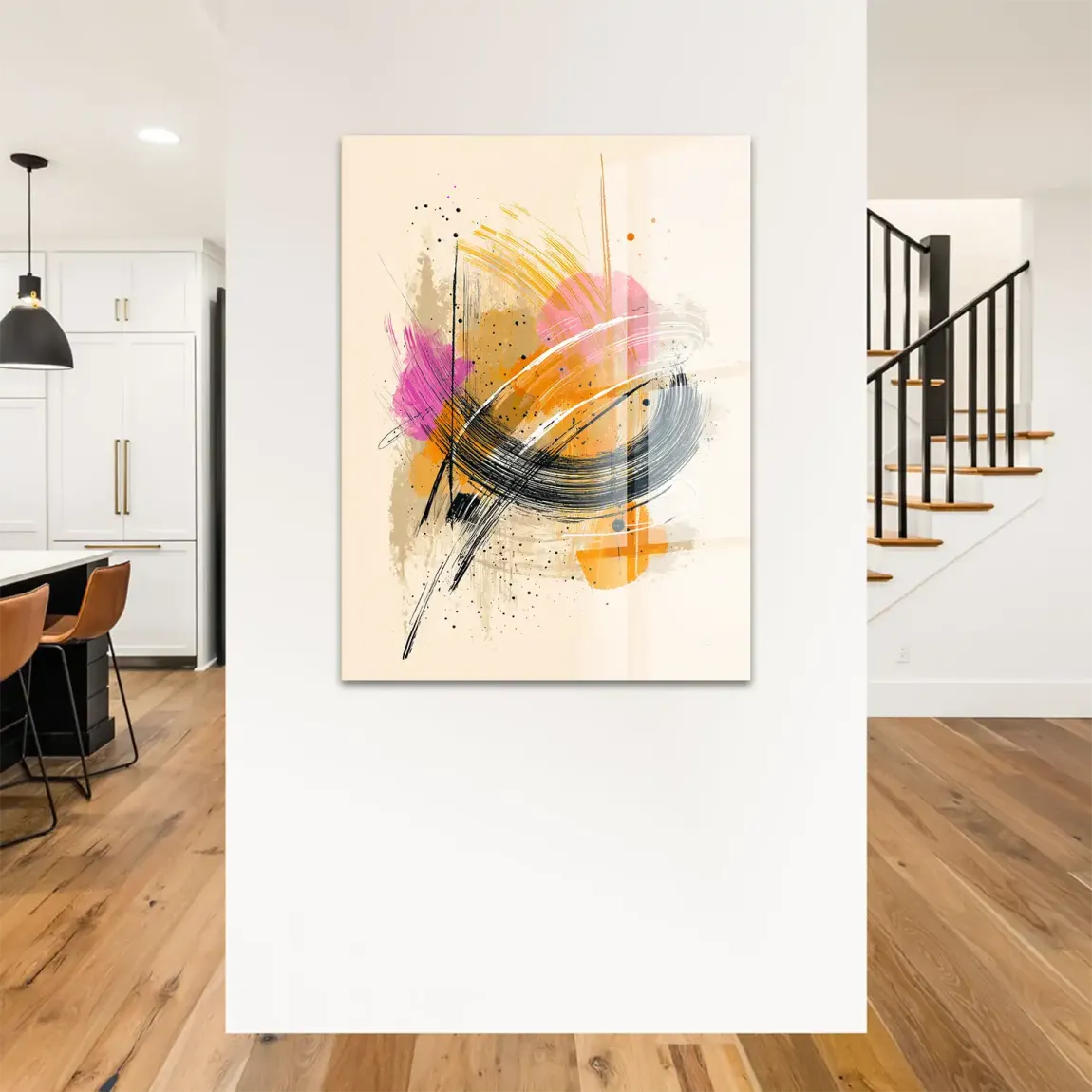 Modern Energie Abstrakt Acrylglasbild