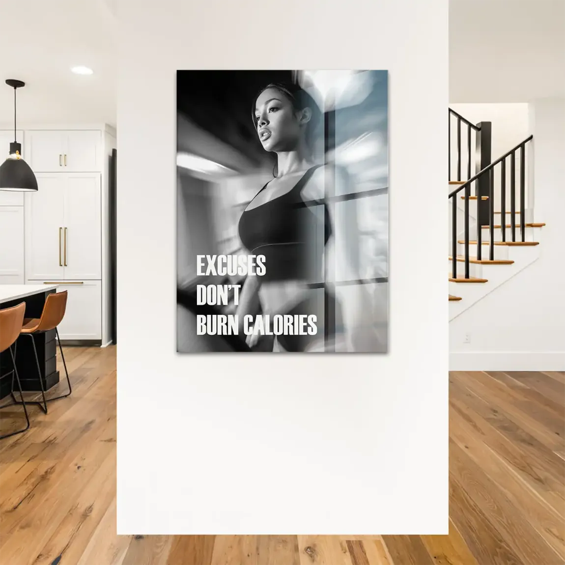 Burn Calories Fitness Acrylglasbild