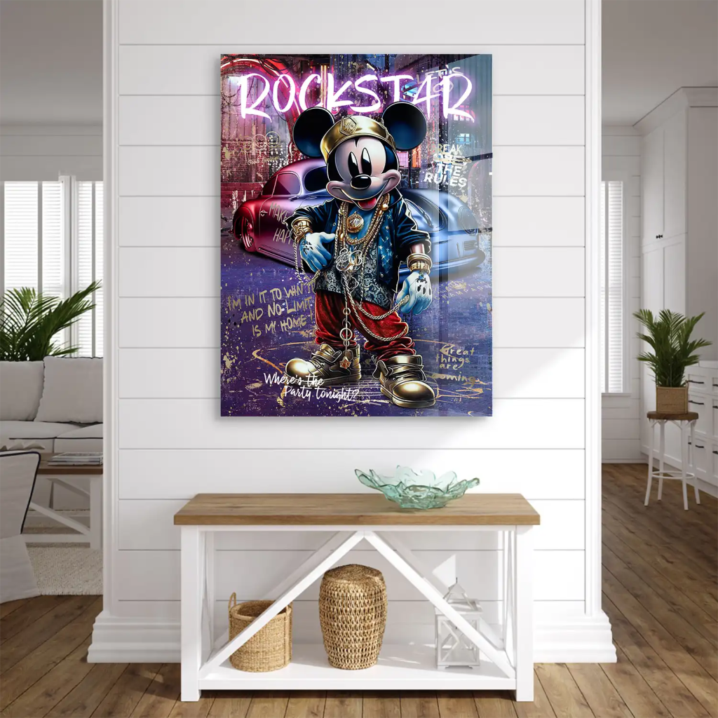 Micky Rockstar Acrylglas Bild INGALERIE