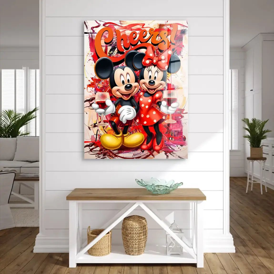 Micky u. Minnie Cheers Acrylglasbild INGALERIE