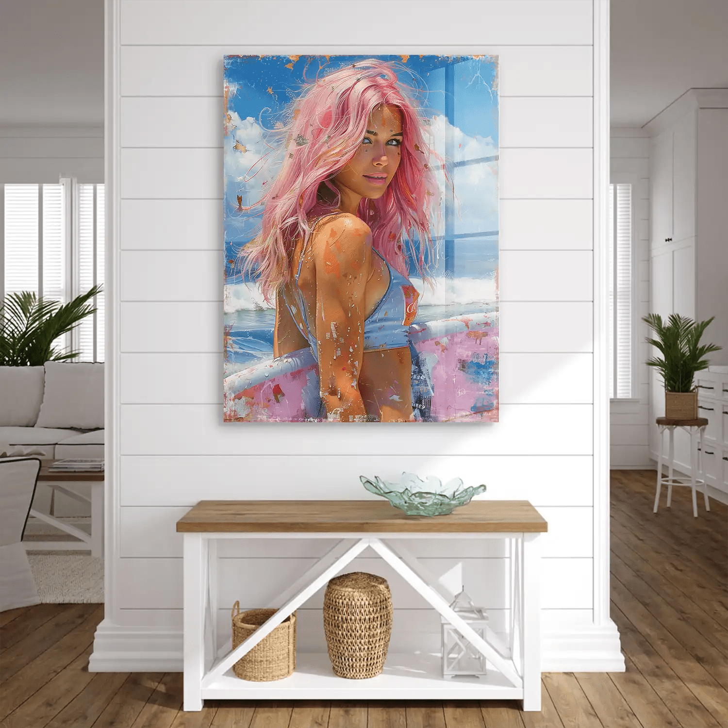 Surfer Girl Nr.2 Acrylglas Bild INGALERIE