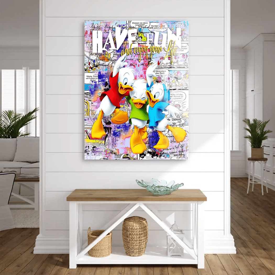 Duck Kids Nr.2 Pop Art Acrylglas Bild INGALERIE