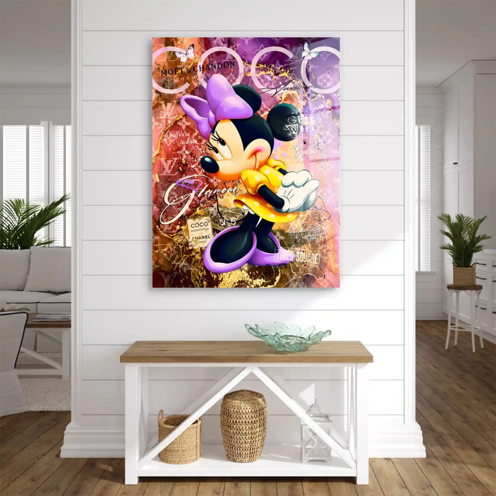 Minnie Maus Coco Pop Art Acrylglas Bild INGALERIE