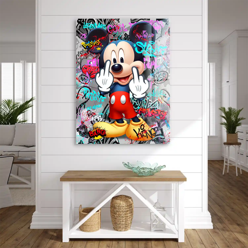 Micky Street Art Style Acrylglas Bild INGALERIE