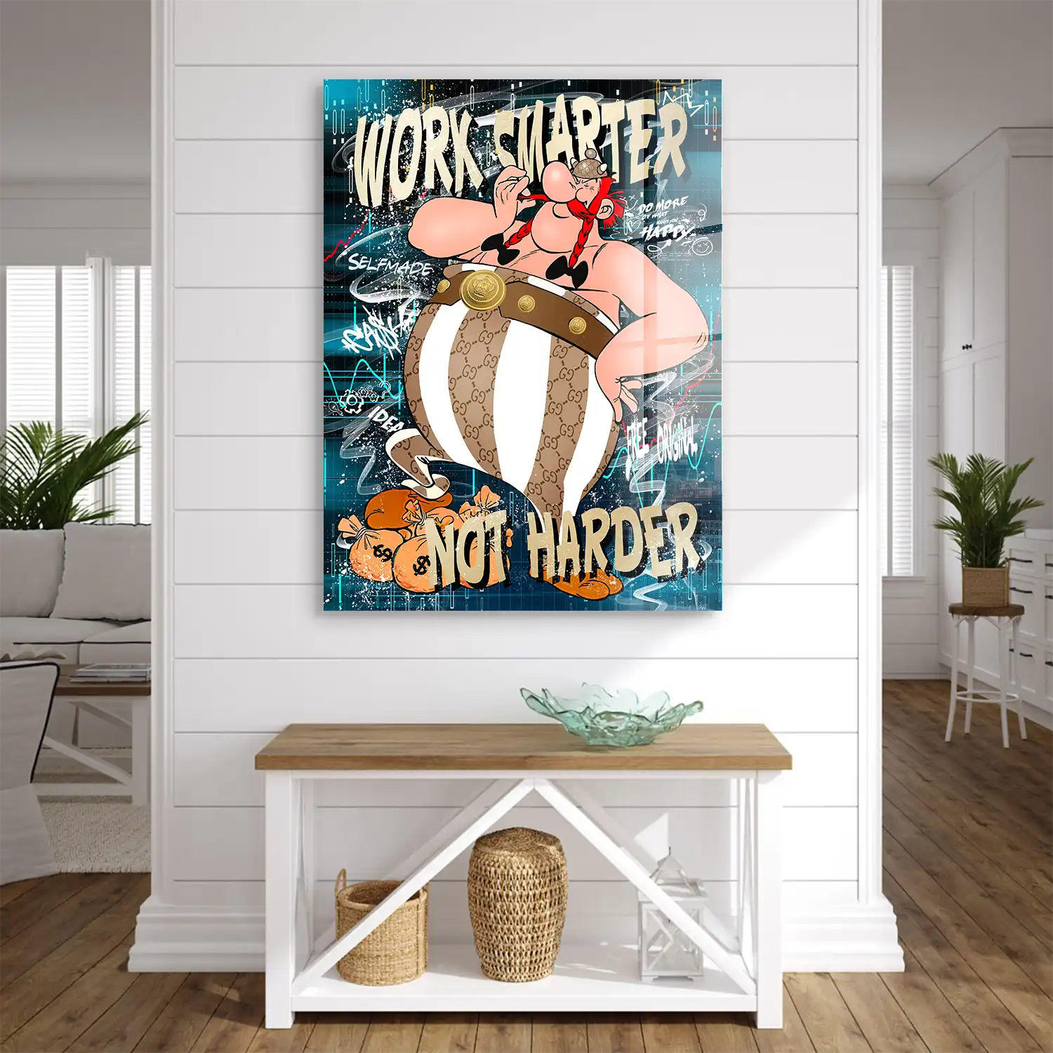 Obelix Work Smarter Acrylglas Bild INGALERIE