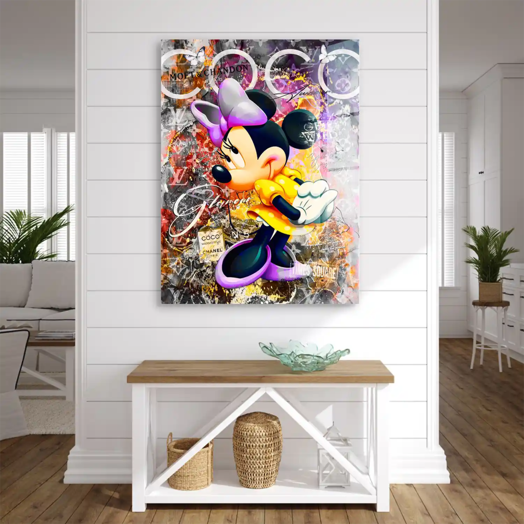 Minnie Maus Glamour Pop Art Acrylglas Bild INGALERIE