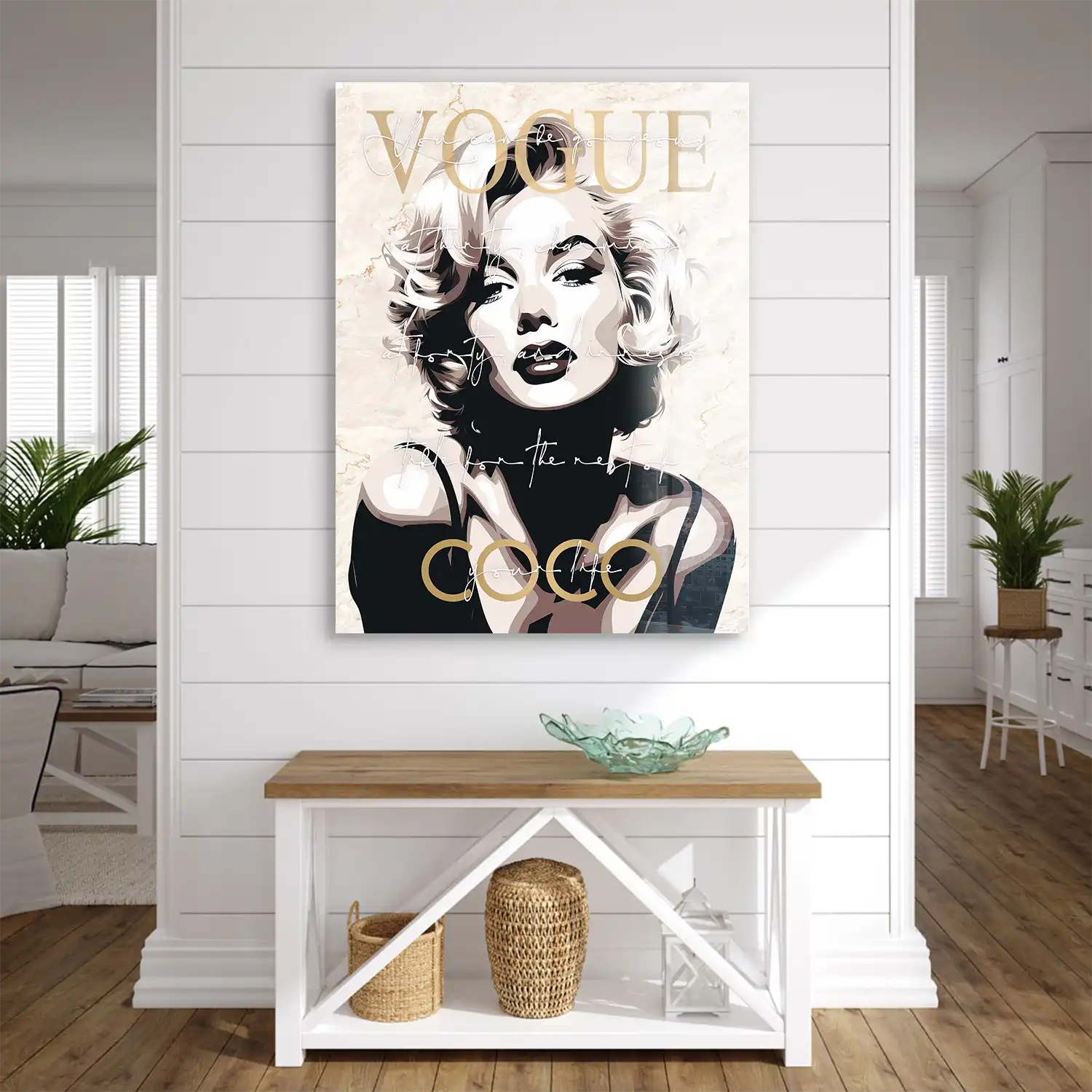 Marilyn Monroe Vogue Coco Acrylglas Bild INGALERIE