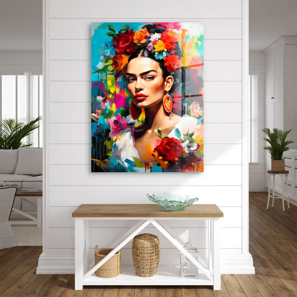 Frida Kahlo Flower Acrylglas Bild INGALERIE