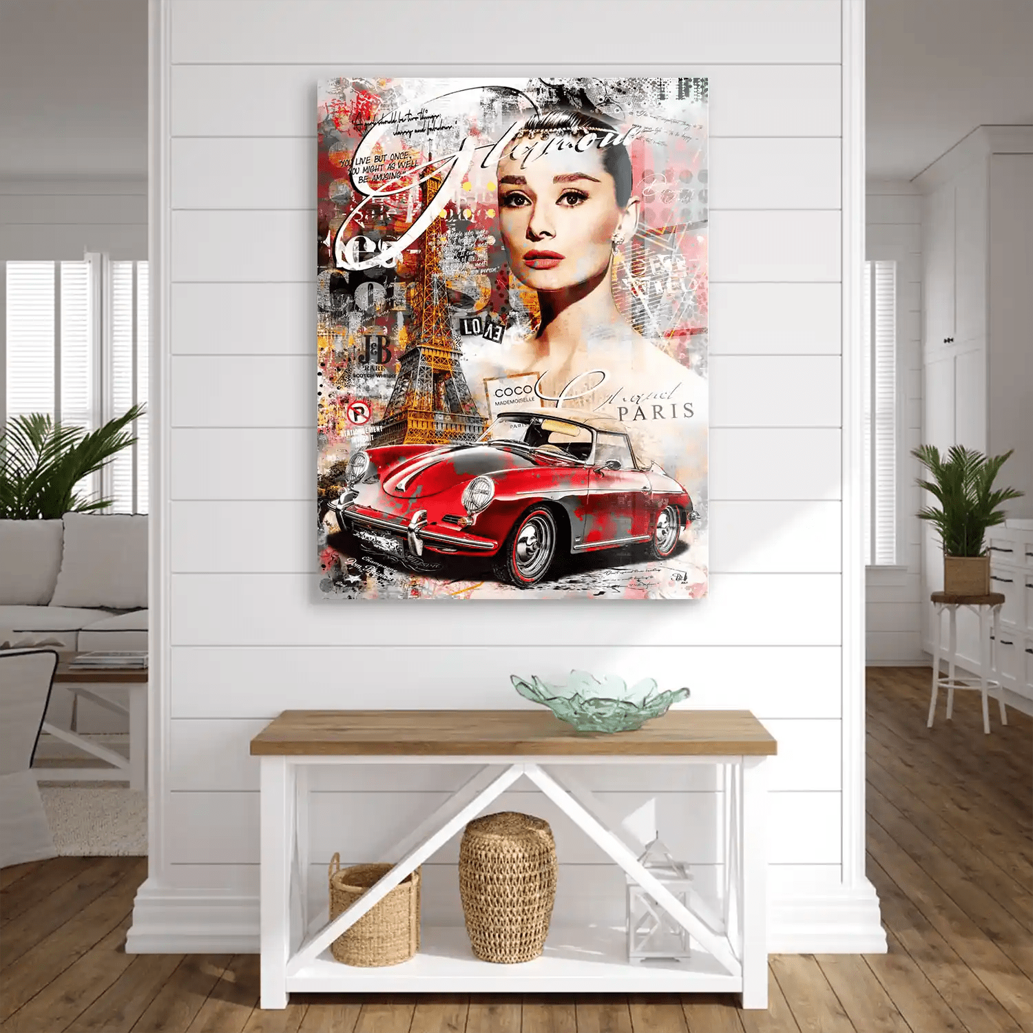 Audrey Porsche Pop Art Acrylglas Bild INGALERIE