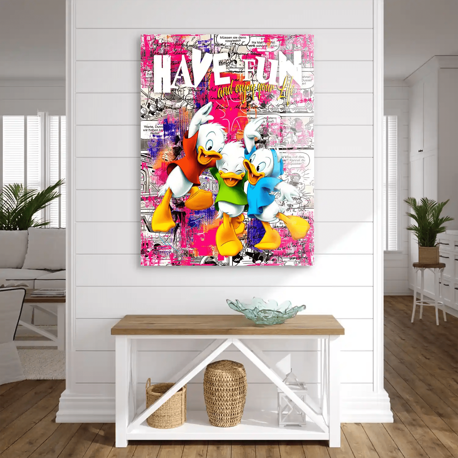 Duck Kids Pop Art Acrylglas Bild INGALERIE