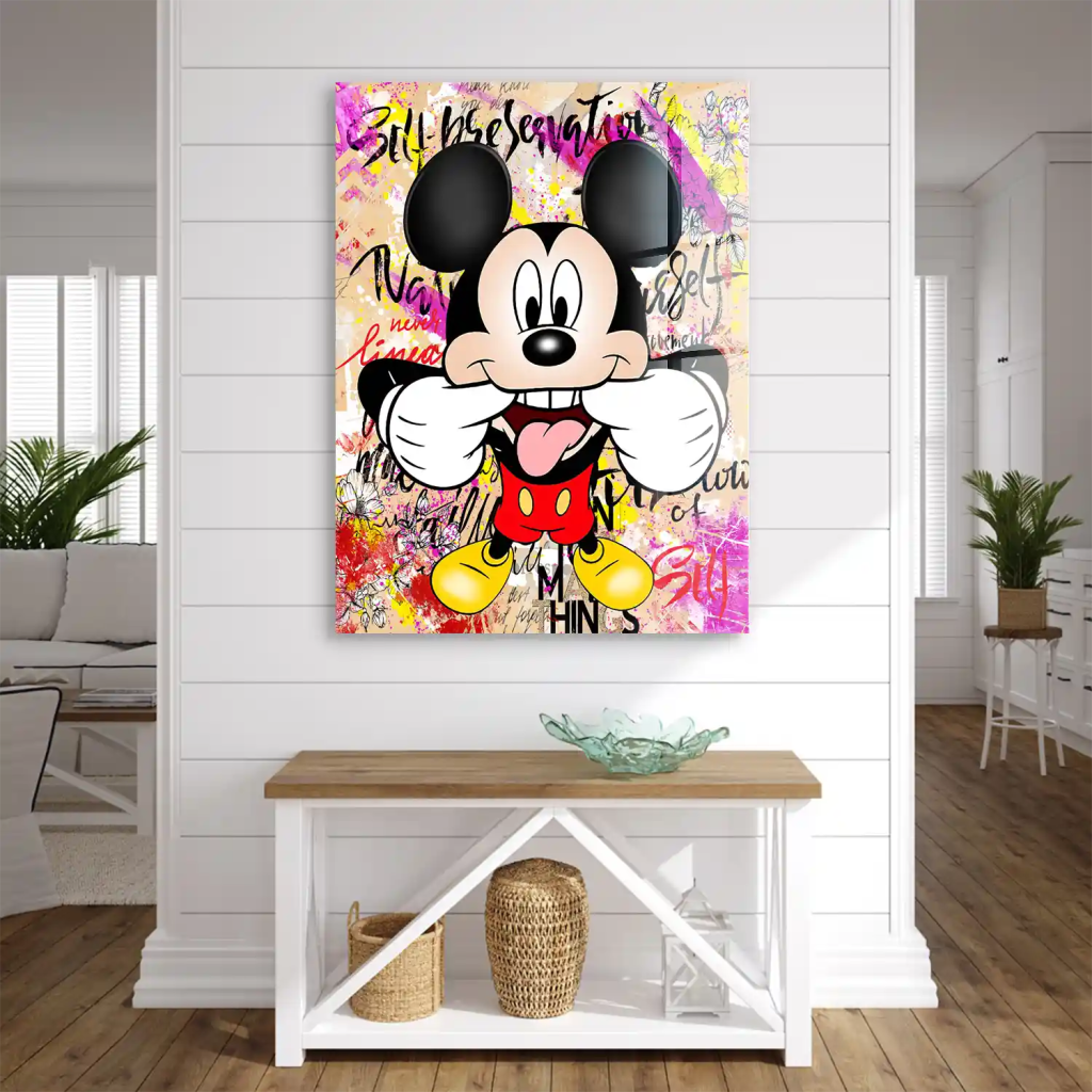 Micky Smile Pop Art Acrylglas Bild INGALERIE