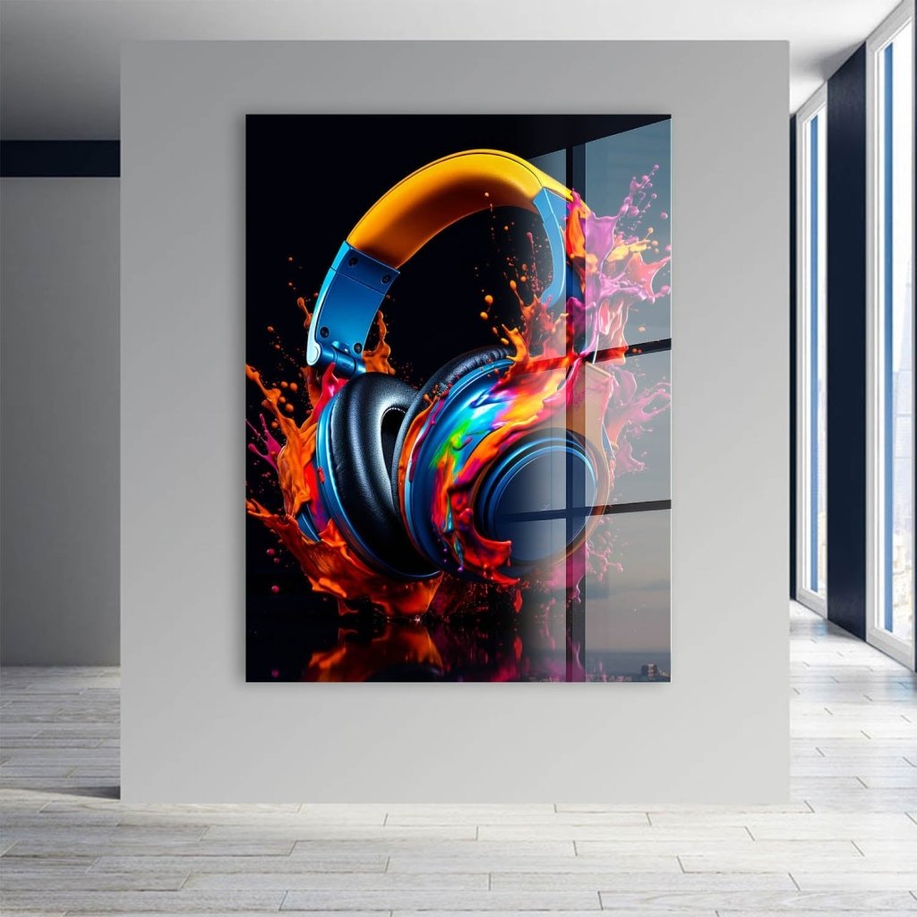 Headphones Abstrakt Acrylglas Bild INGALERIE