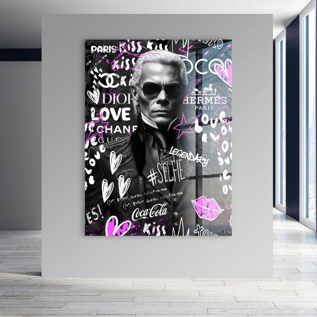 Karl Pop Art Style Acrylglas Bild INGALERIE