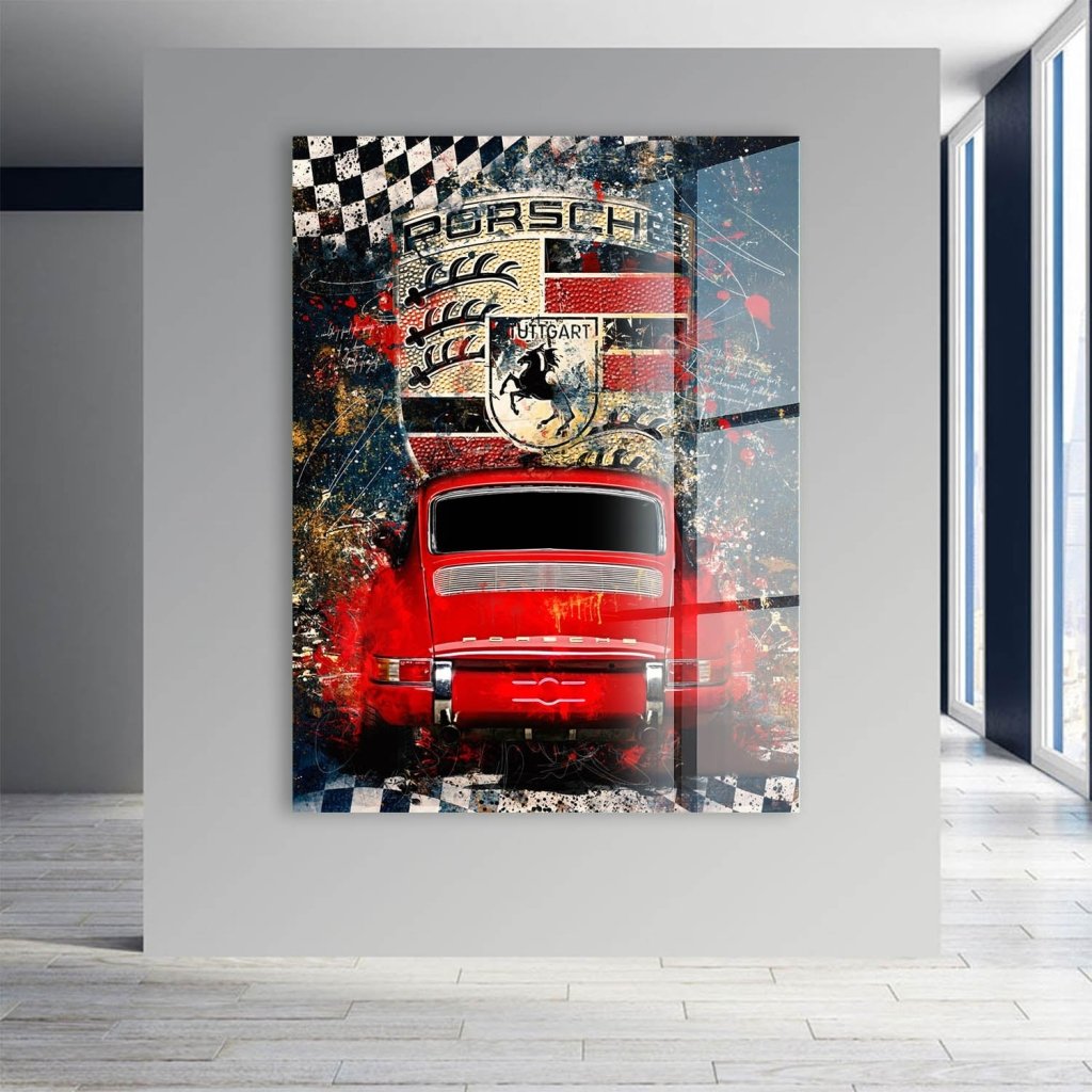 Porsche 911 Abstrakt Style Acrylglas Bild INGALERIE