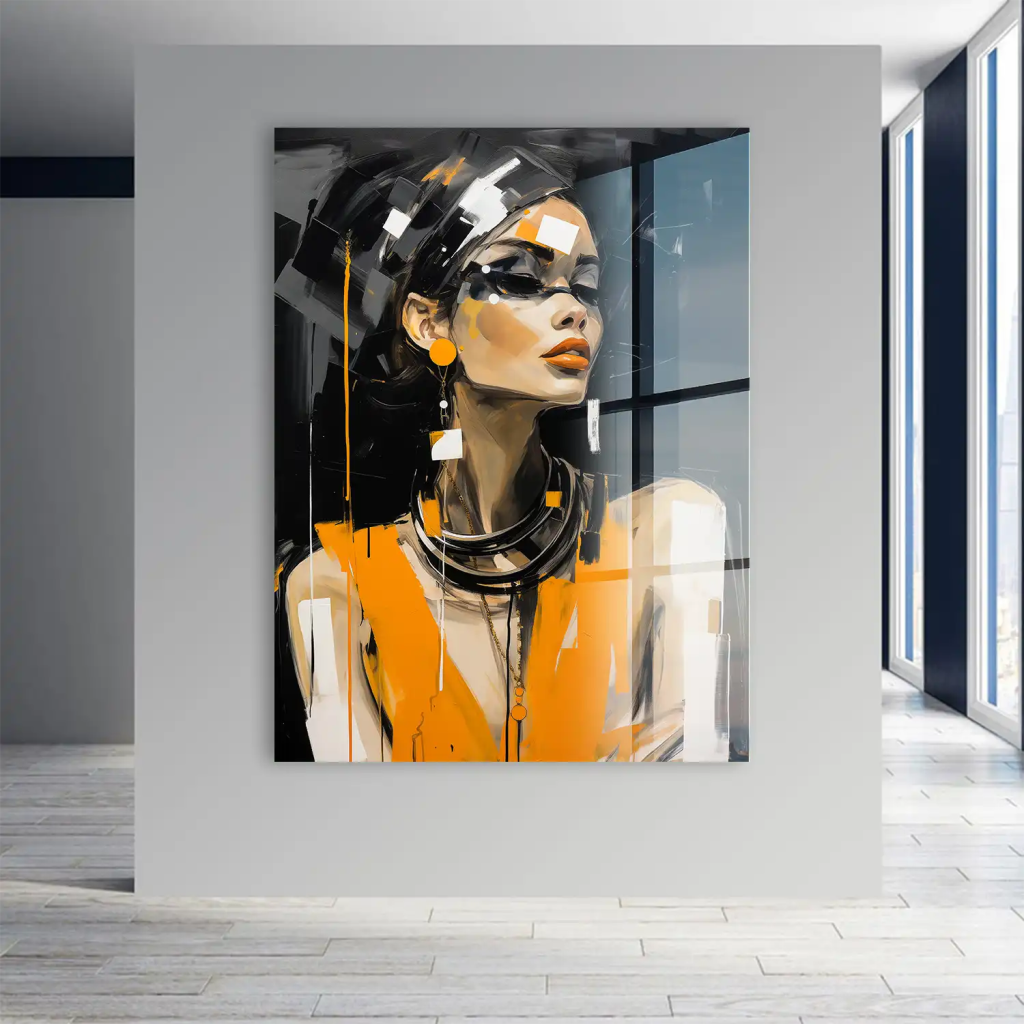 Abstrakt Style Lady Acrylglas Bild INGALERIE