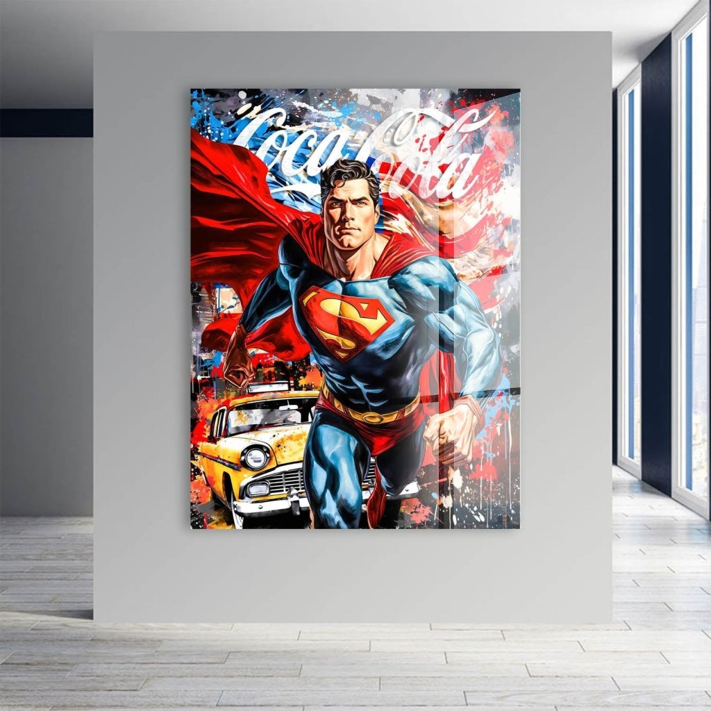 Pop Art Acrylglas Bild Superman New York INGALERIE