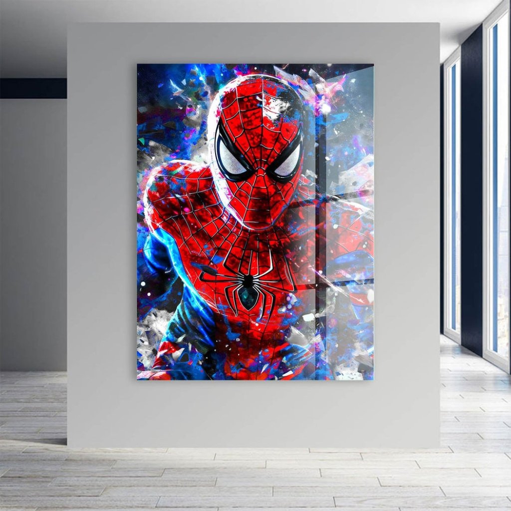 Spiderman Abstrakt Style Acrylglas Bild INGALERIE