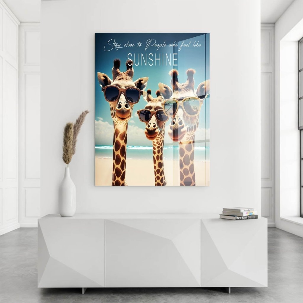 Giraffe Sunshine Acrylglas Bild INGALERIE