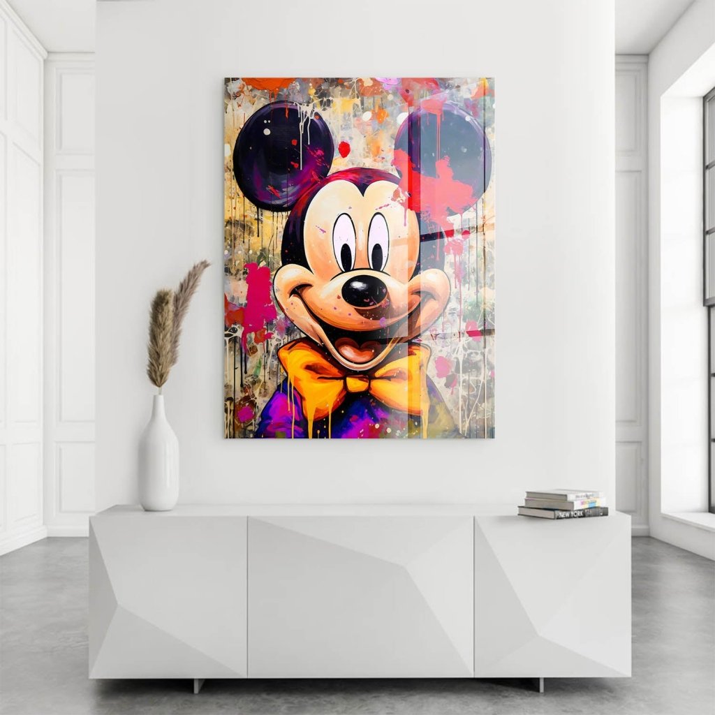 Micky Maus Abstrakt Style Acrylglas Bild INGALERIE
