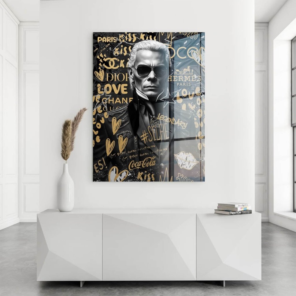 Karl Fashion Pop Art Acrylglas Bild INGALERIE