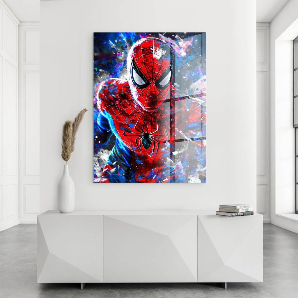 Spiderman Abstrakt Style Acrylglas Bild INGALERIE