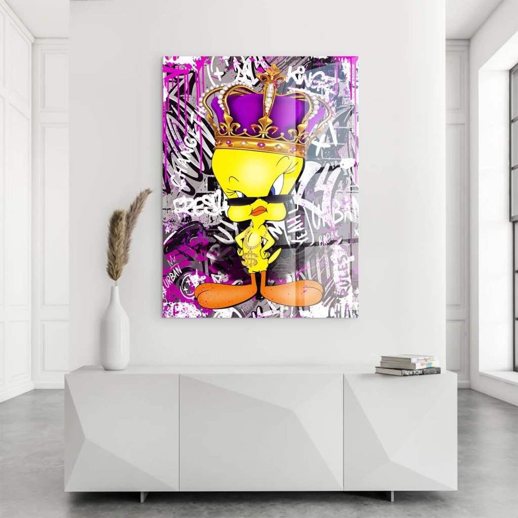 Pop Art Tweety King Acrylglas Bild INGALERIE