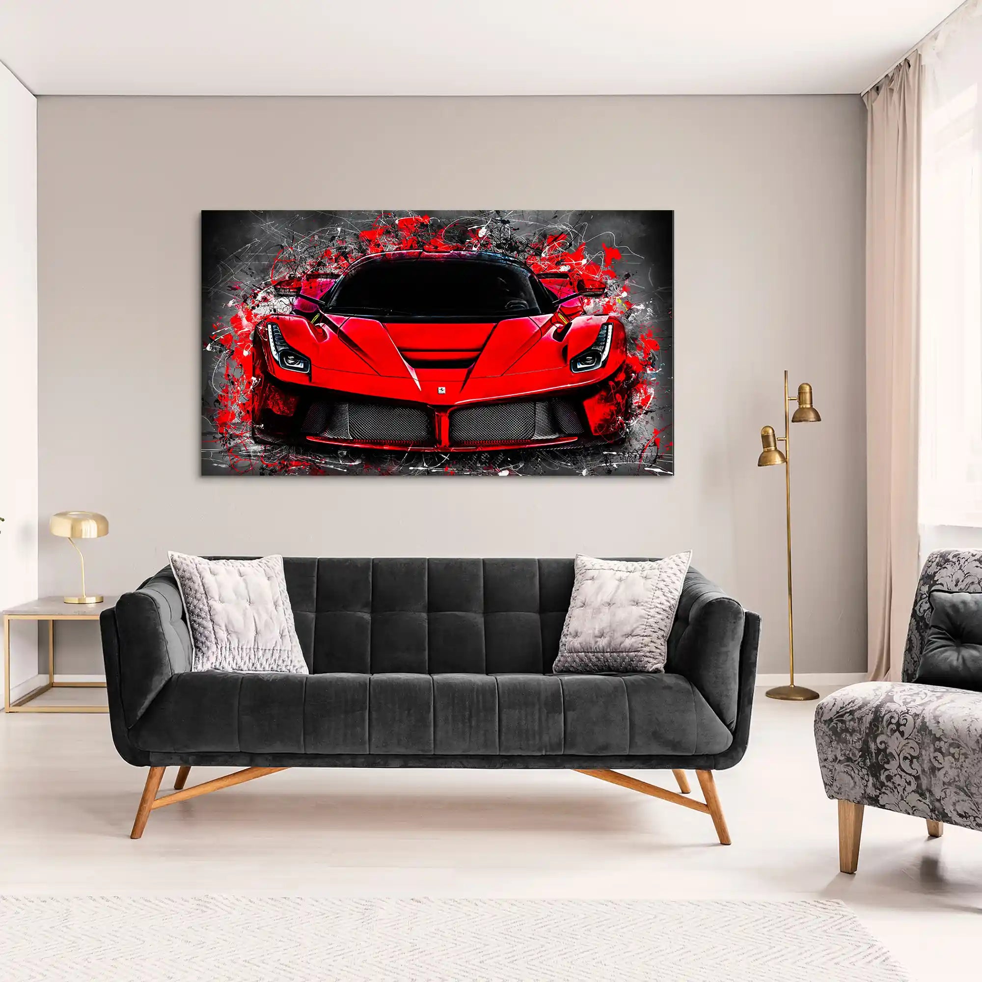 La Ferrari Abstrakt Aludibond Bild INGALERIE