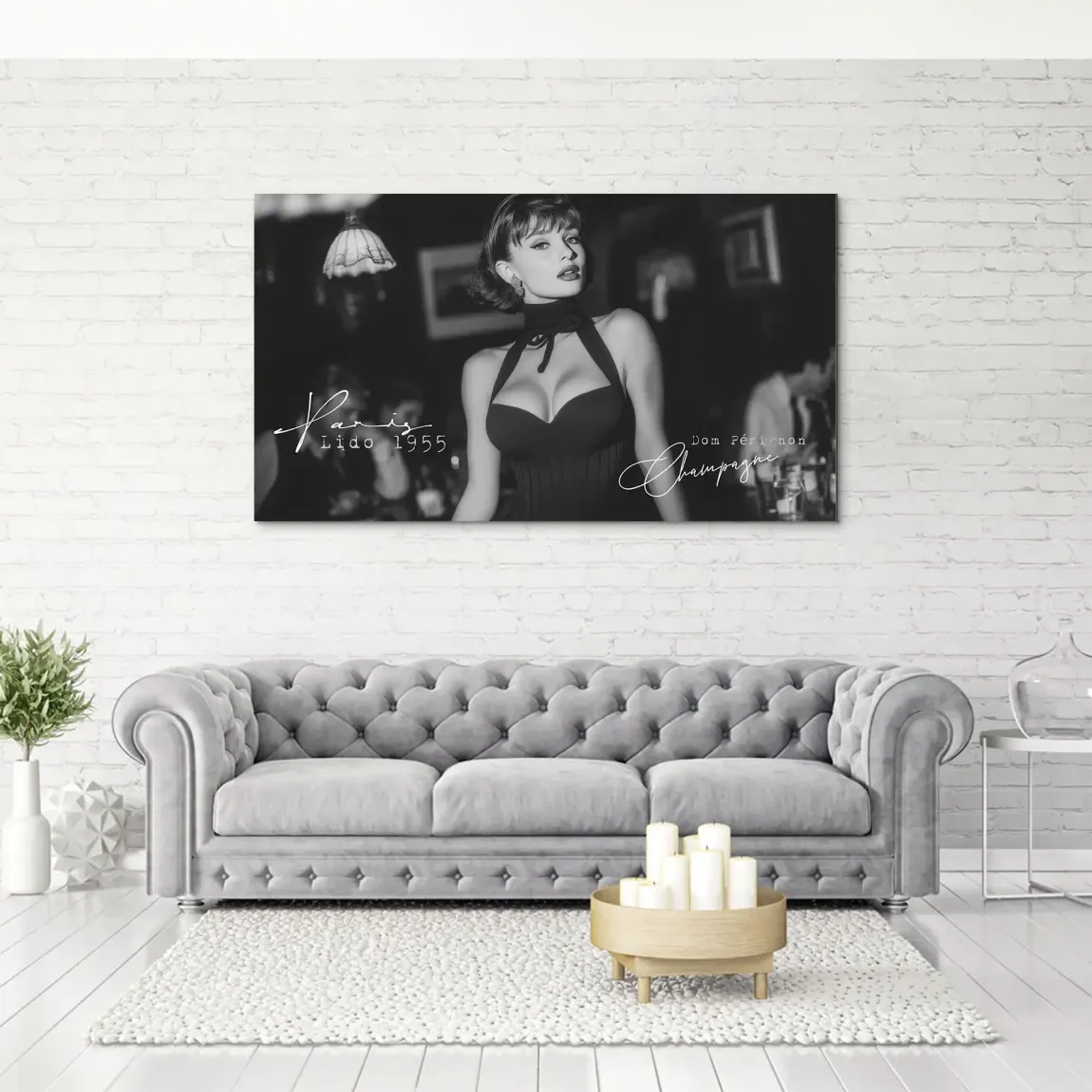 Audrey Hepburn Lido Bar Aludibond Bild