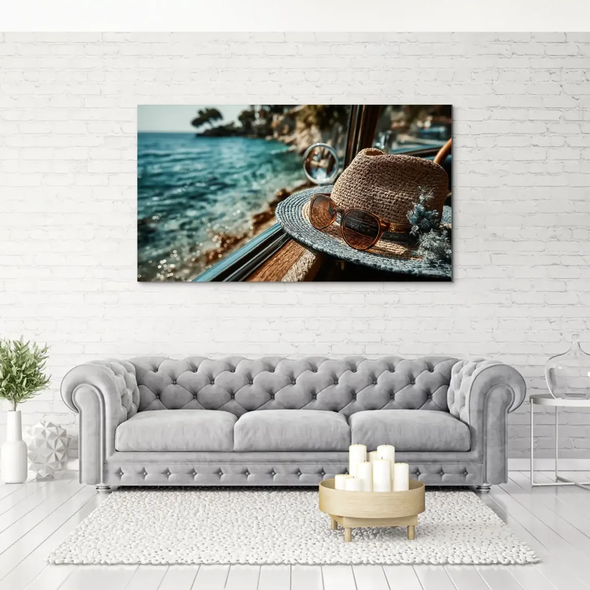 Blue Moments Aludibond Bild