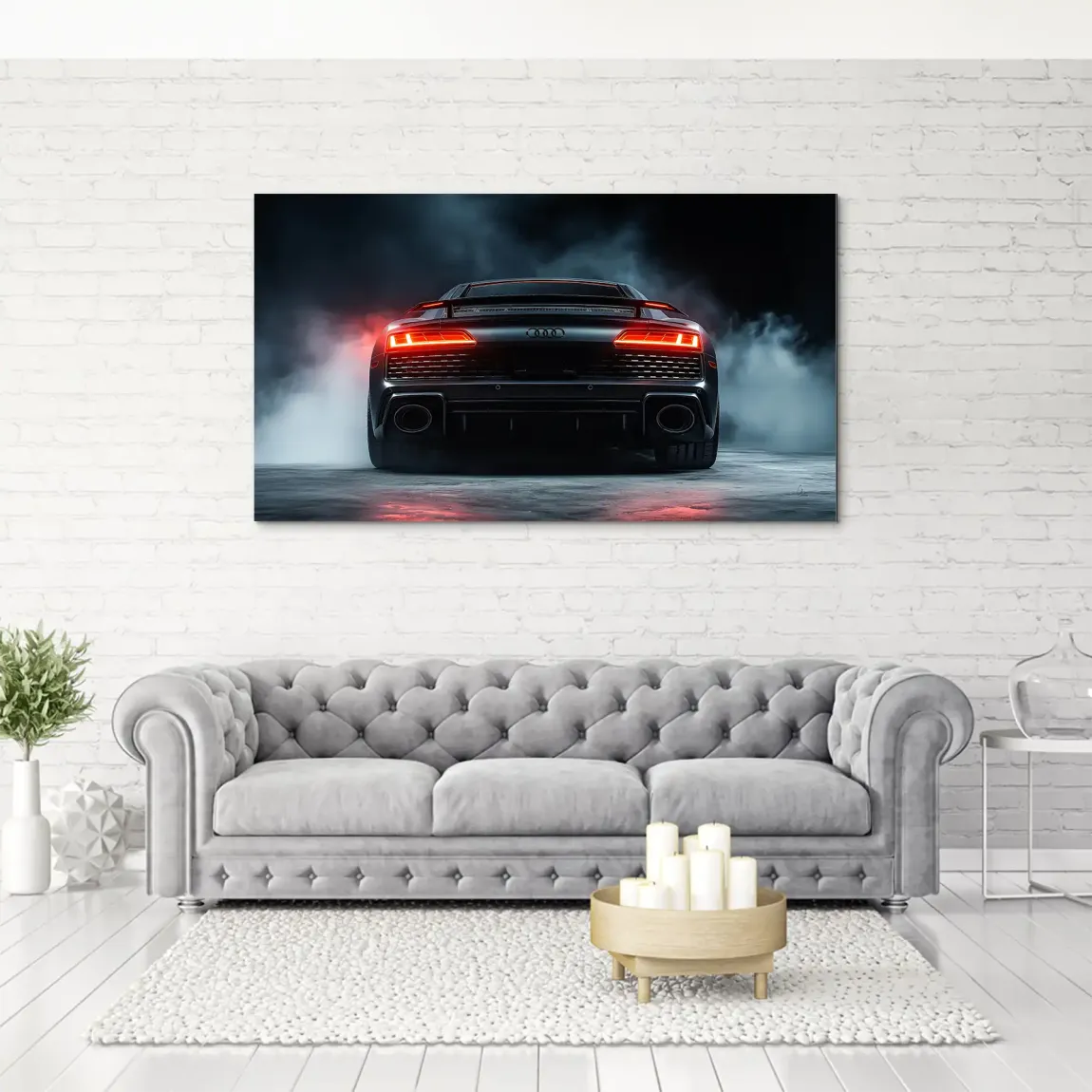 Audi R8 Dark Side Aludibond Bild