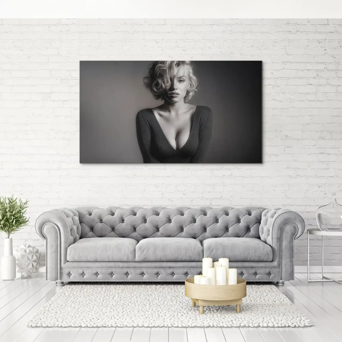 Marilyn Monroe Glam Night Aludibond Bild