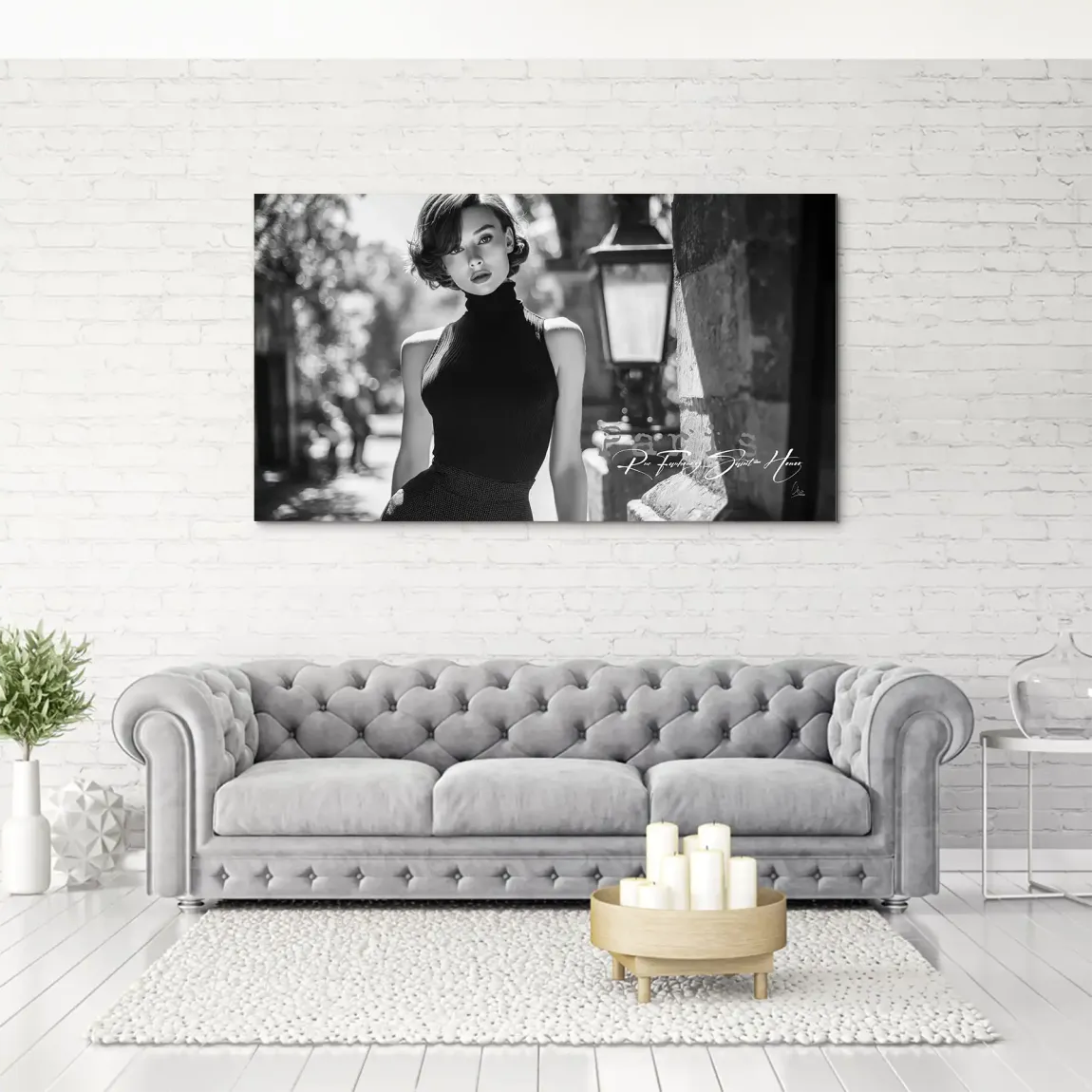 Audrey Hepburn Paris Elegance Aludibond Bild