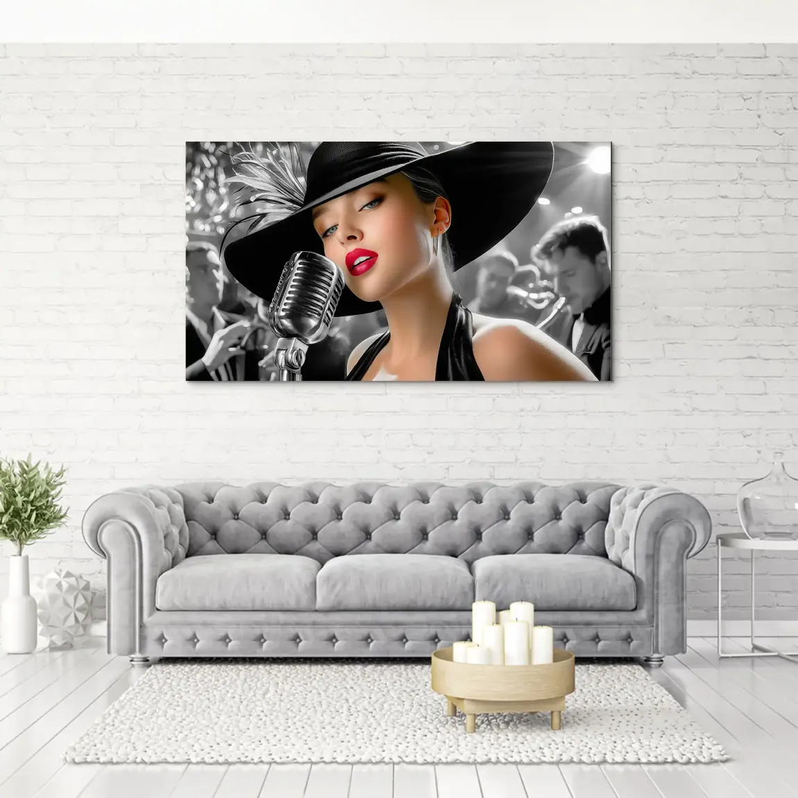 Silent Jazz Aludibond Bild