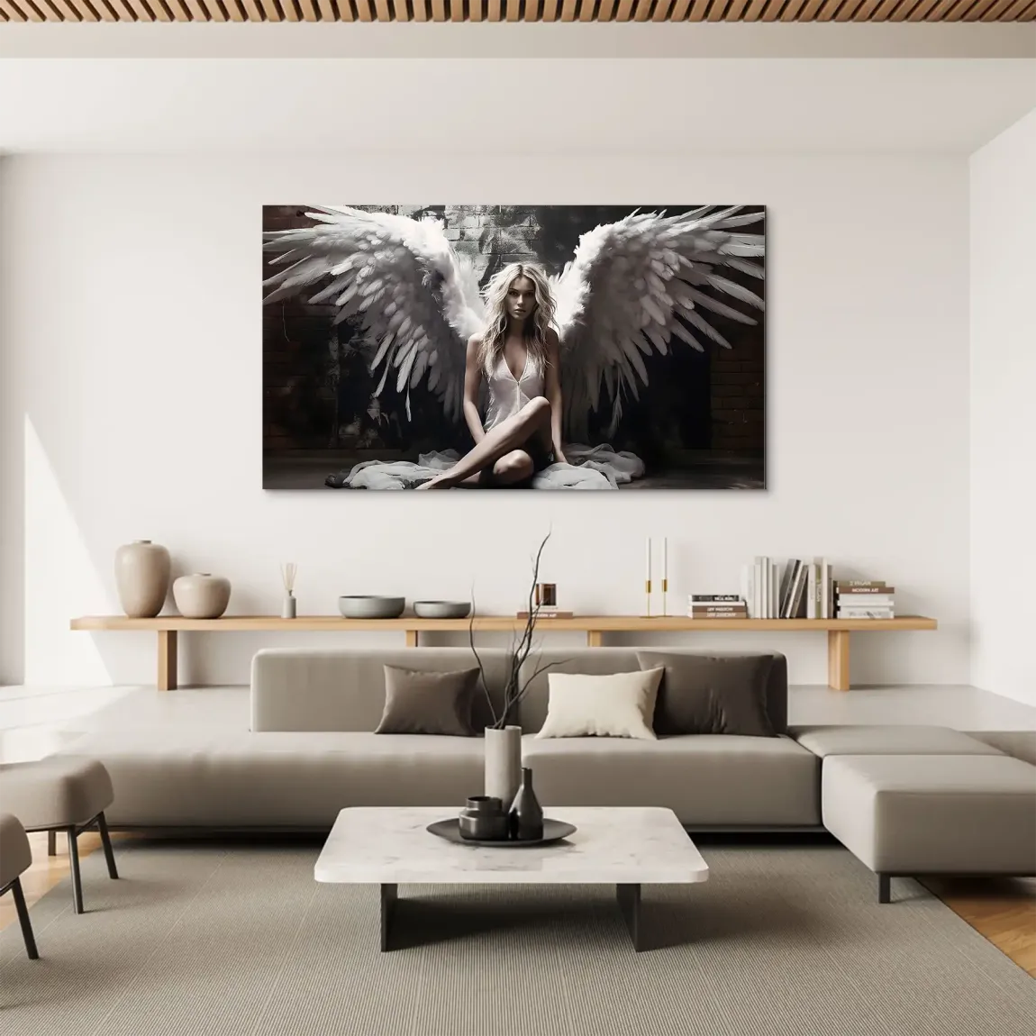 Angel Wings Aludibond Bild