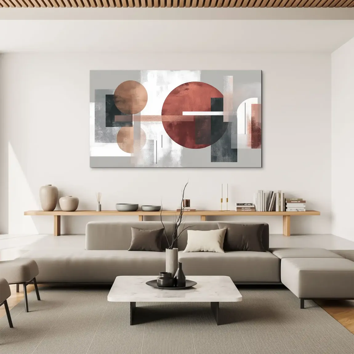 Abstrakte Geometrie Aludibond Bild