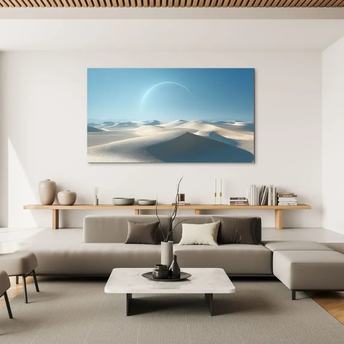 White Desert Aludibond Bild