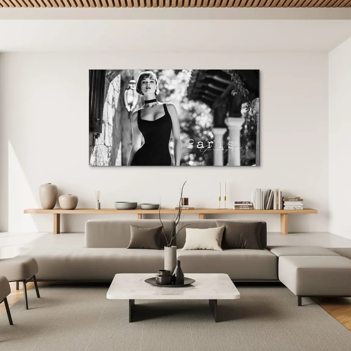 Audrey Hepburn Givenchy Aludibond Bild