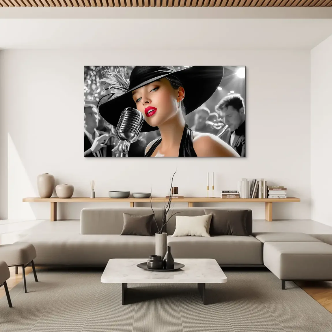 Silent Jazz Aludibond Bild